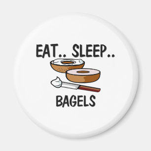 Eat Sleep BAGELS Magnet