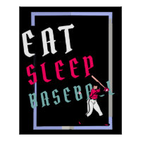 Eat Sleep Baseball Baseball Player Funny Baseball