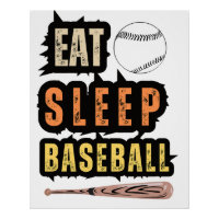 Eat Sleep Baseball Baseball Player Funny Baseball