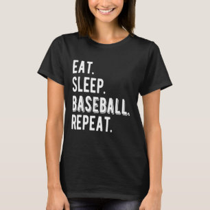 Eat Sleep Baseball Cool Player Coach Fan Cool  1 T-Shirt