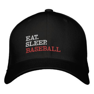 Eat Sleep Baseball Embroidered Hat