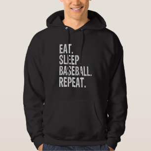Eat Sleep Baseball Repeat Baseball Hoodie