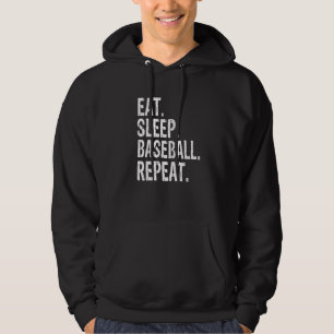 Eat Sleep Baseball Repeat Baseball Premium Hoodie