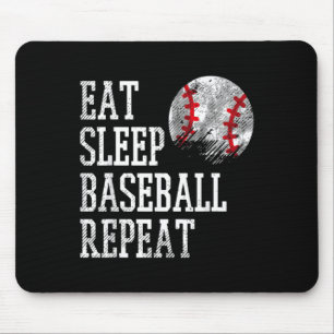 Eat Sleep Baseball Repeat Coach Team Player Men W Mouse Pad