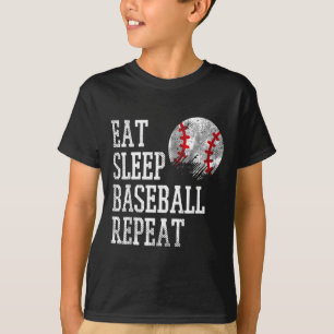 Eat Sleep Baseball Repeat Coach Team Player Men W T-Shirt