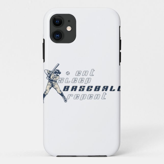 Eat Sleep Baseball Repeat Cool Gift for Sport Case-Mate iPhone Case (Back)