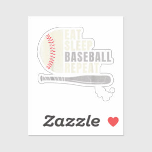 Eat Sleep Baseball Repeat Funny Baseball Player