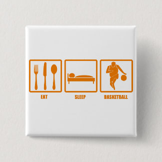 Eat Sleep Basketball 2 Inch Square Button
