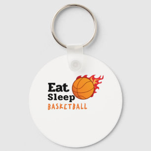 Eat Sleep Basketball  Keychain