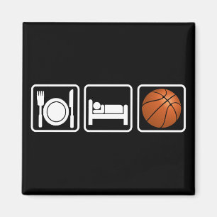 Eat, Sleep, Basketball Magnet