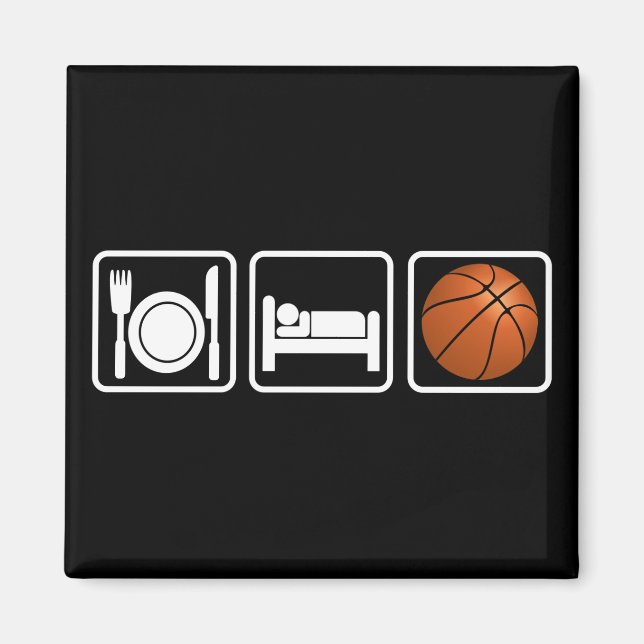 Eat, Sleep, Basketball Magnet (Front)
