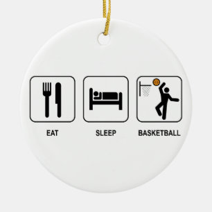 Eat Sleep Basketball Ornament