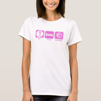 eat sleep basketball pink T-Shirt