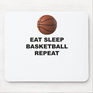 Eat Sleep Basketball Repeat 2 Mouse Pad
