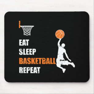 Eat Sleep Basketball Repeat  Basketball Boys and G Mouse Pad