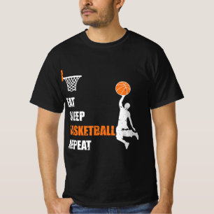 Eat Sleep Basketball Repeat  Basketball Boys and G T-Shirt