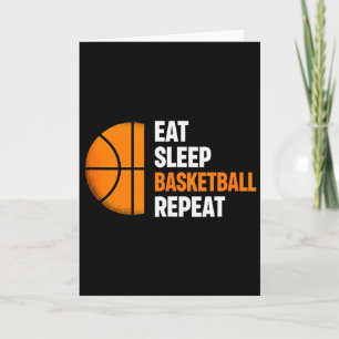 Eat Sleep Basketball Repeat Basketball Lover Tank Card
