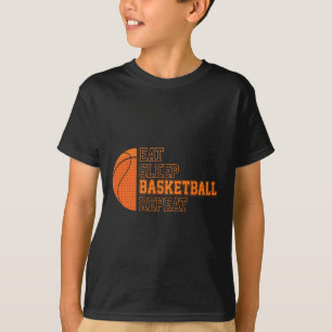Eat. Sleep. Basketball. Repeat. Basketball Player  T-Shirt