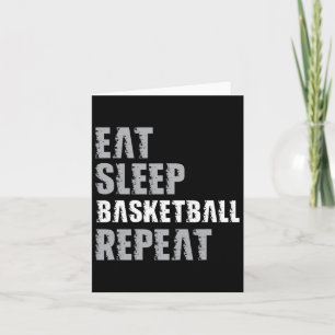 Eat Sleep Basketball Repeat Christmas For Teen Adu Card