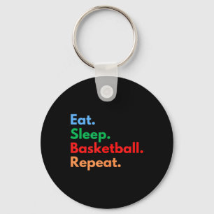 Eat Sleep Basketball Repeat For Basketball Players Keychain