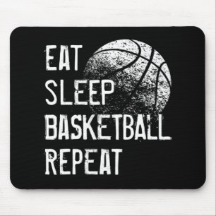 Eat Sleep Basketball Repeat for Men Women Girls B Mouse Pad