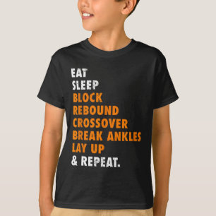 Eat Sleep Basketball Repeat Fun Gift for Basketbal T-Shirt