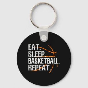 Eat Sleep Basketball Repeat - Gift For Basketball  Keychain