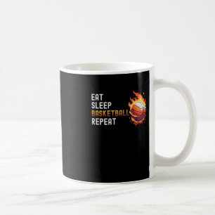 Eat Sleep Basketball Repeat Jersey For Girls Boys Coffee Mug