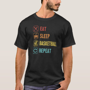 Eat Sleep Basketball Repeat Pro Player Basketball T-Shirt