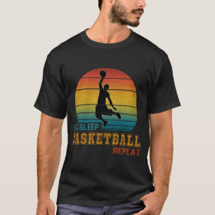 Eat Sleep Basketball Repeat  T-Shirt