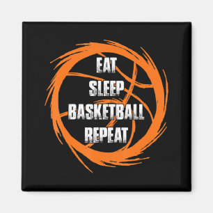 Eat Sleep Basketball Repeat Team Player Coach Magnet