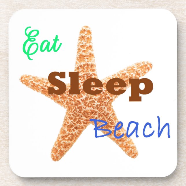 Eat Sleep Beach - Coaster (Front)