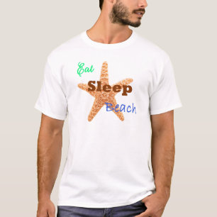Eat Sleep Beach - Mens T-shirt