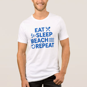 Eat Sleep Beach Repeat Tri-Blend Shirt