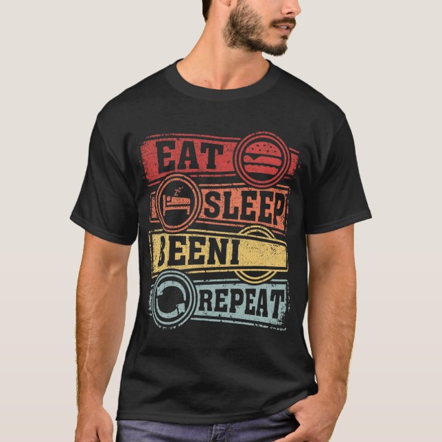 Eat Sleep Beeni Repeat T-Shirt (Front)