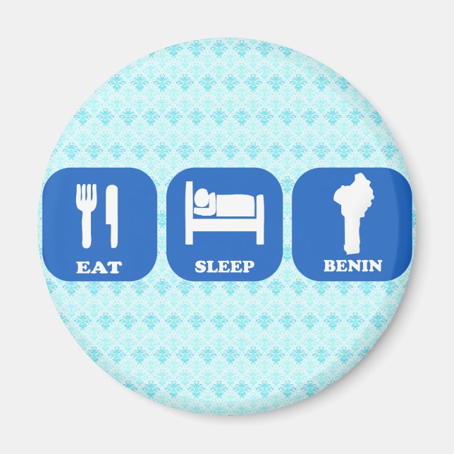 Eat Sleep Benin Magnet (Front)