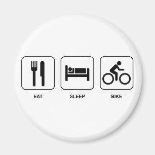 Eat Sleep Bike Magnet