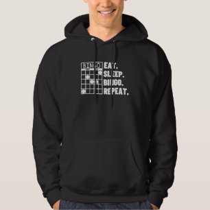 Eat Sleep Bingo Repeat Casino Bingo 1 Hoodie