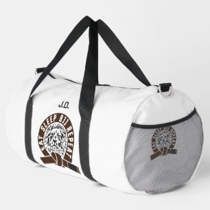 Eat Sleep BJJ Repeat - Brown Belt "Customizable" Duffle Bag