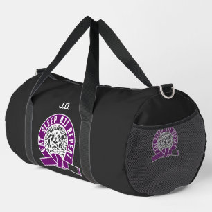 Eat Sleep BJJ Repeat - Purple Belt "Customizable" Duffle Bag