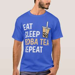 Eat Sleep Boba Tea Repeat Bubble Tea T-Shirt
