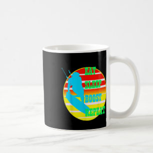 Eat Sleep Boost Repeat Kitesufer With Yellow Retro Coffee Mug