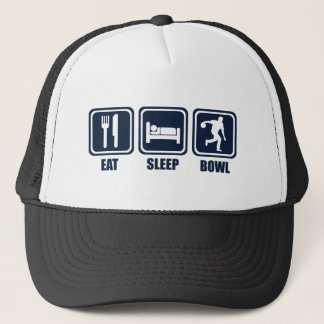 Eat Sleep Bowling Repeat Trucker Hat