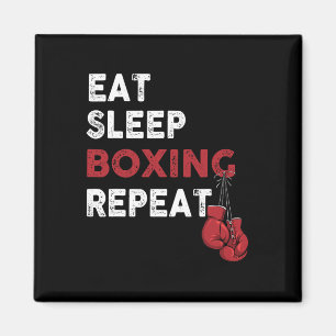 Eat Sleep Box - Boxing Lover Gym Boxer Kickboxing Magnet