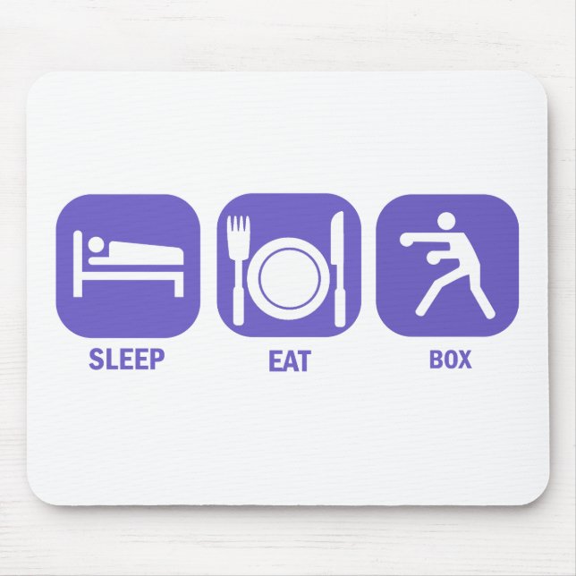 Eat Sleep Box Mouse Pad (Front)