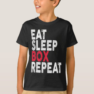 Eat Sleep Box Repeat Boxing Tee