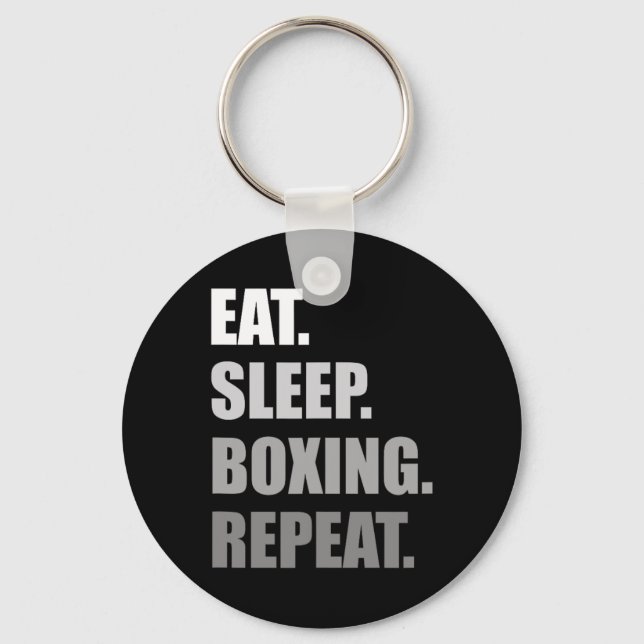 Eat. Sleep. Boxing. Repeat. Boxing  Keychain (Front)