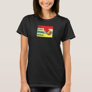 Eat Sleep Boxing Repeat Sports Fighter Coach Cool  T-Shirt