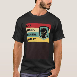 Eat Sleep Boxing Repeat Sports Fighter Coach Cool T-Shirt