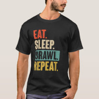 Eat Sleep Brawl Repeat Funny Retro Video Gaming Ga